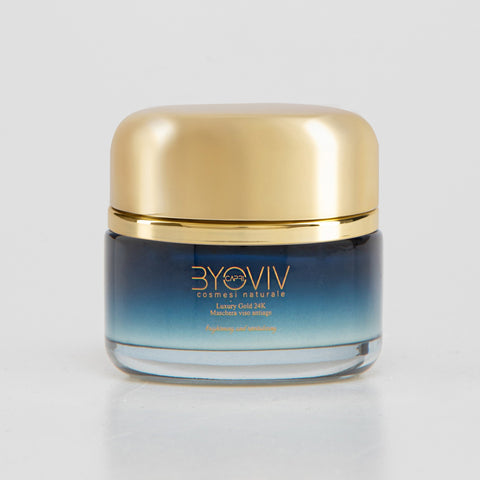 Maschera Viso Antiage Illuminante e Rivitalizzante Luxury Gold 24K